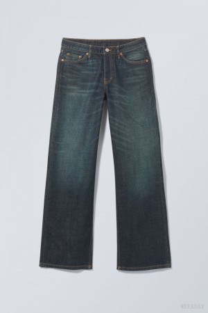 Weekday Ample Low Loose Jeans Blue | XWHD0310