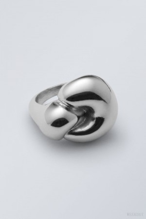 Weekday Bold Ring Silver | KOBM1628