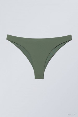 Weekday Brazilian Bikini Bottoms Khaki | BHUP1471