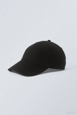 Weekday Essential Cotton Cap Black | QDAK5622