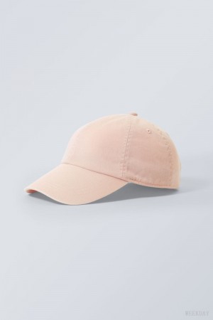 Weekday Essential Washed Cap Pink | SQXG8380