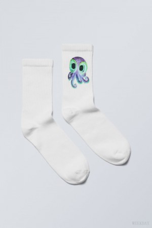 Weekday Graphic Sport Sock Ozzy Octopus | DIER9363