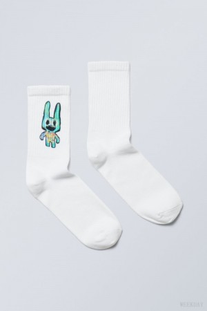 Weekday Graphic Sport Sock Rabbit | DQFO8149