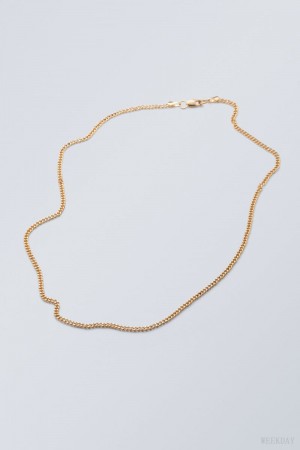 Weekday John Necklace Gold | ZNFG2188