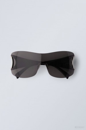 Weekday Motion Sunglasses Black | OGAO8360