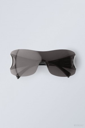 Weekday Motion Sunglasses Black | OOQE8902