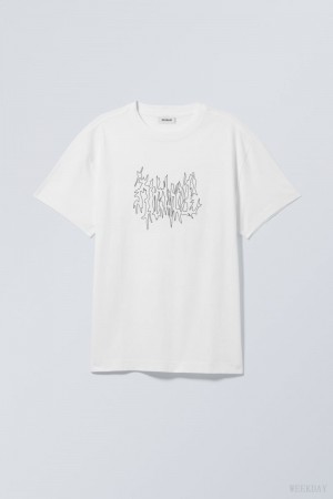 Weekday Oversized Graphic Printed T-shirt Meditate | OBLR9324