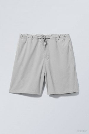 Weekday Parachute Loose Shorts Grey | SRIE5354