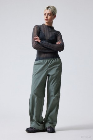 Weekday Simona Side Zip Track Trousers Grey | MGWT0101