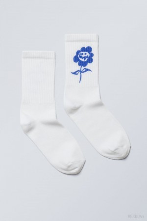 Weekday Sport Printed Socks Alternate Realities | AJRO5257