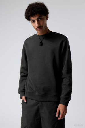 Weekday Standard Midweight Sweatshirt Black | GMHI2484