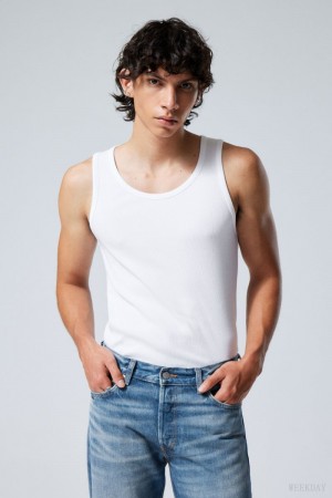 Weekday Standard Tank Top White | DQPU3846