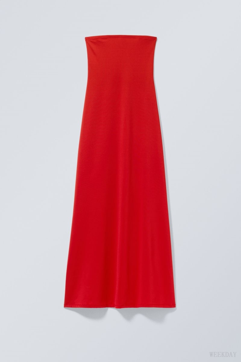 Weekday Act Tube Dress Red | BKHR6499