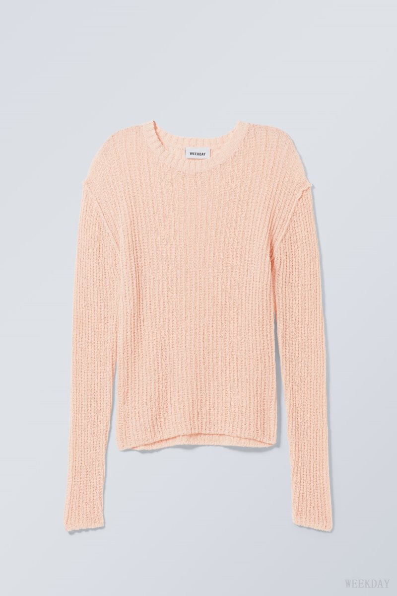 Weekday Ada Sweater Pink | RVZQ6095