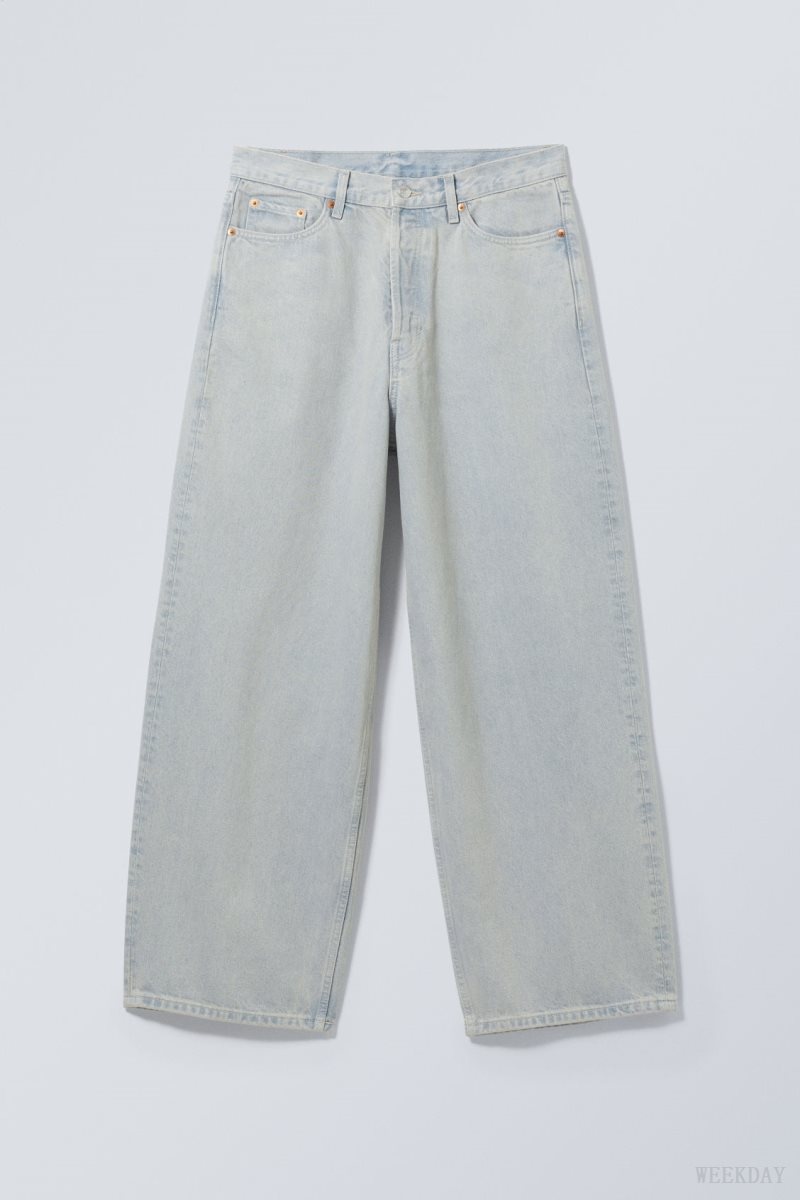 Weekday Astro Loose Baggy Jeans Blue | HEZW2819