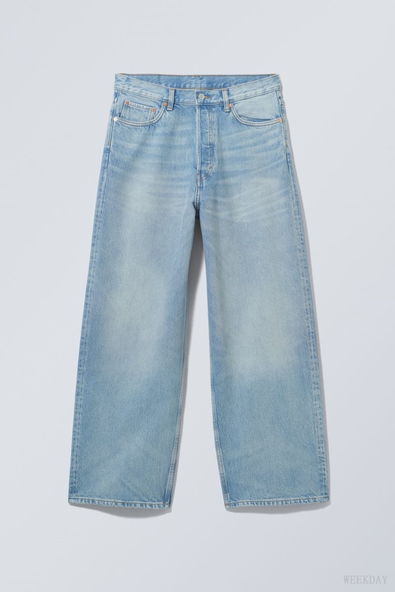 Weekday Astro Loose Baggy Jeans Blue | LKXO7846