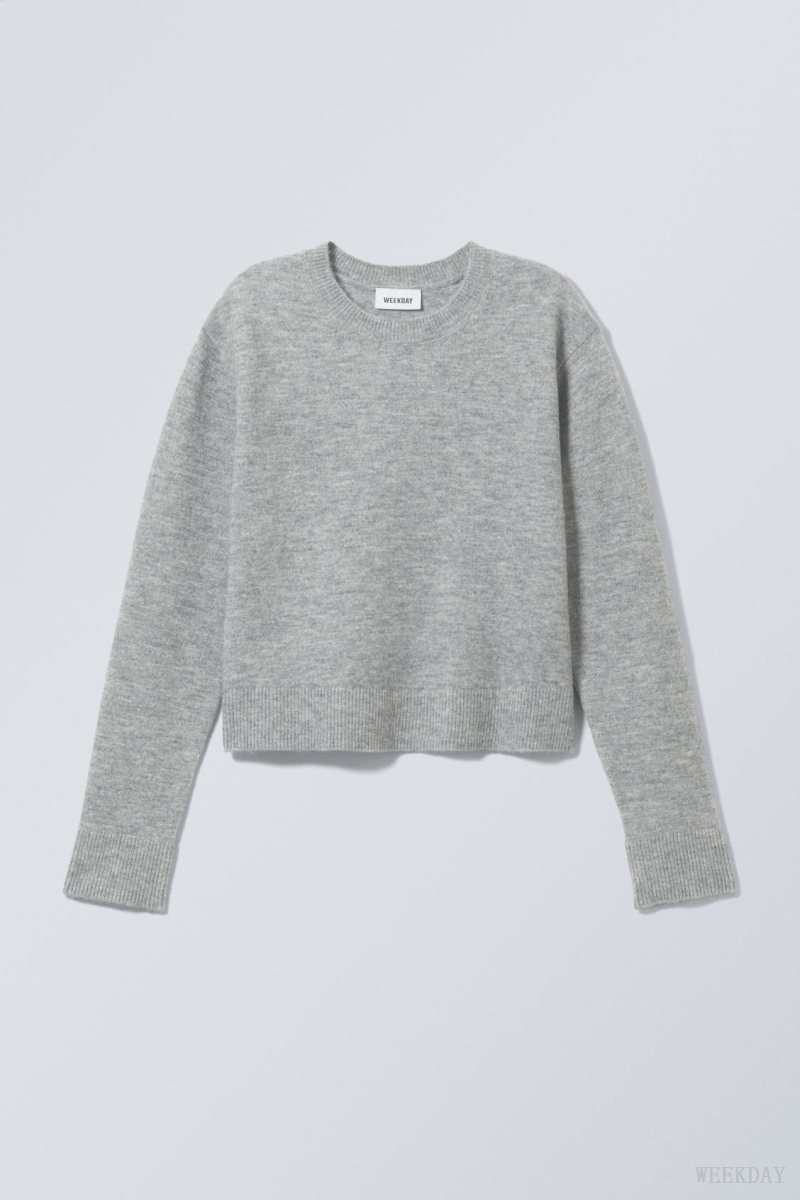 Weekday Ayla Sweater Grey | KINH4889