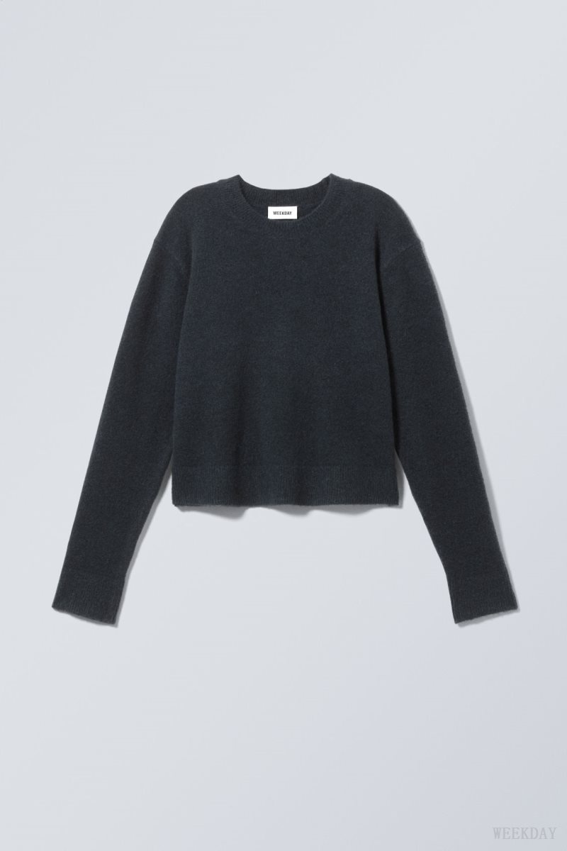 Weekday Ayla Sweater Navy | ZSMZ1076