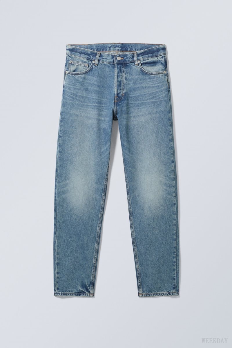 Weekday Barrel Relaxed Tapered Jeans Blue | WVEA0020