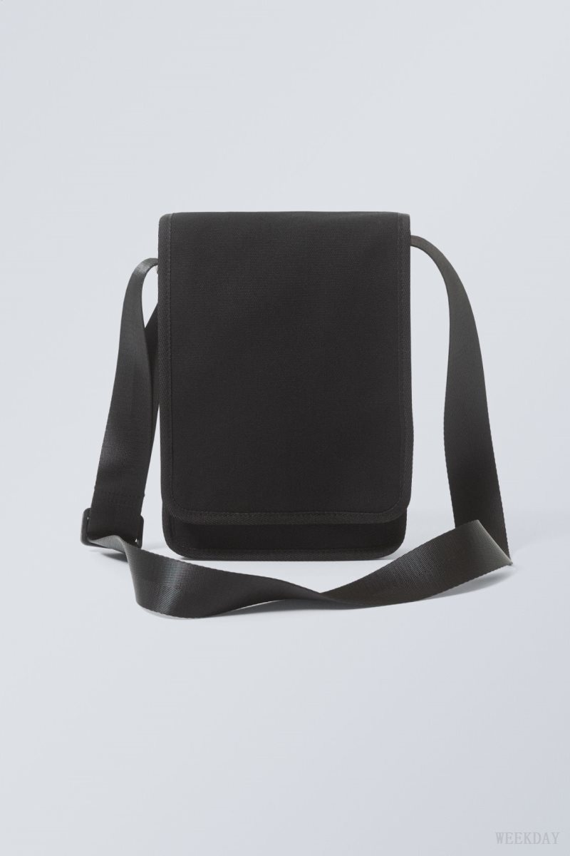 Weekday Becky Canvas Bag Black | EOZV1499