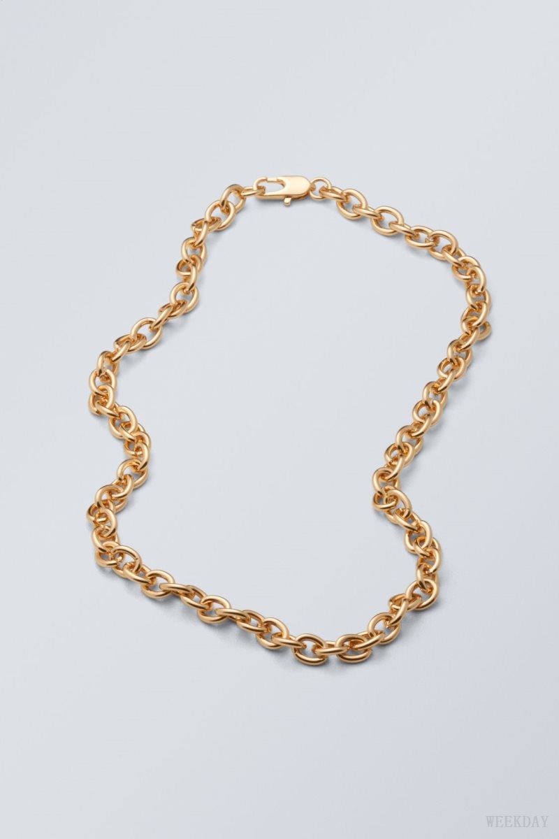 Weekday Bella Necklace Golden | GRTC6163