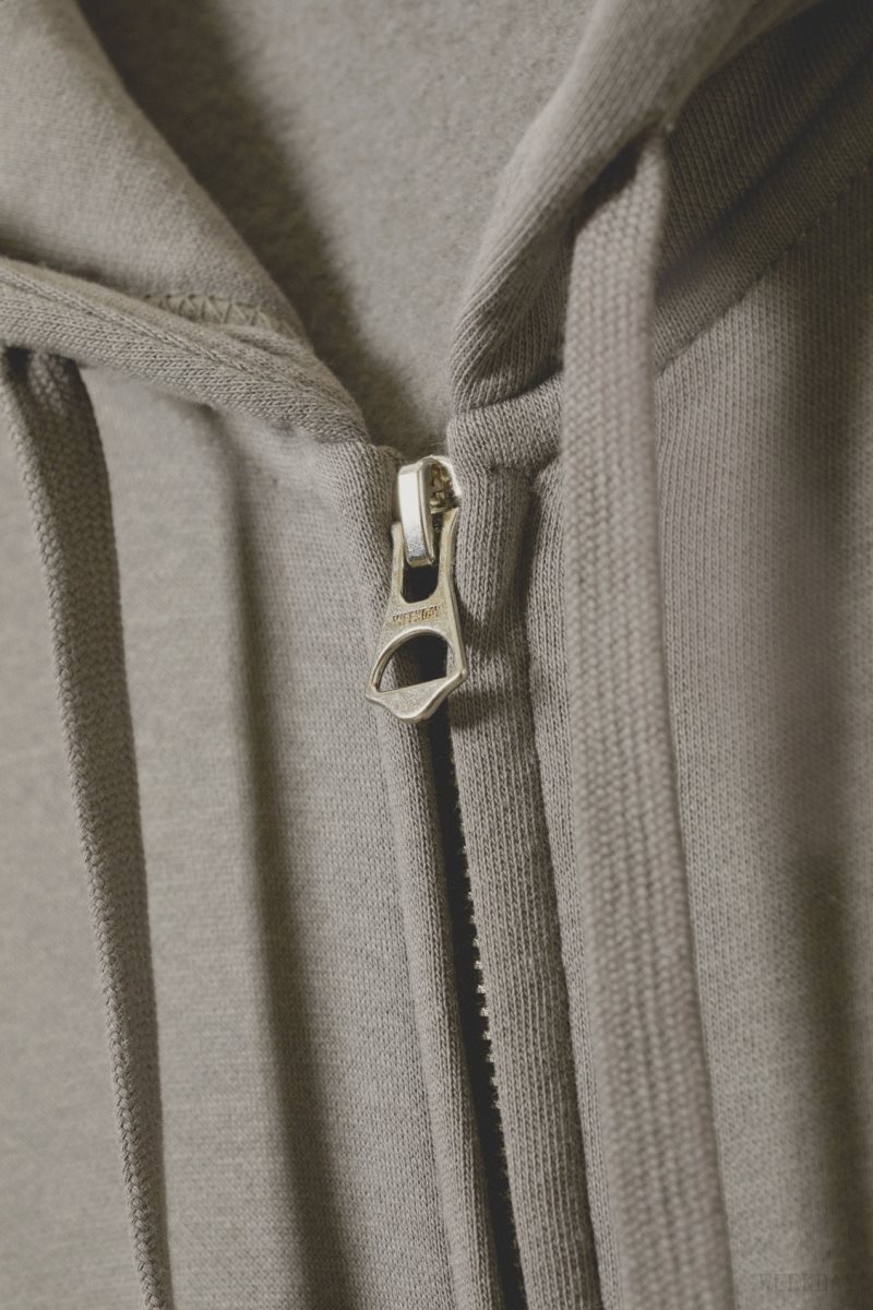 Weekday Boxy Midweight Zip Hoodie Grey | ERJH9818