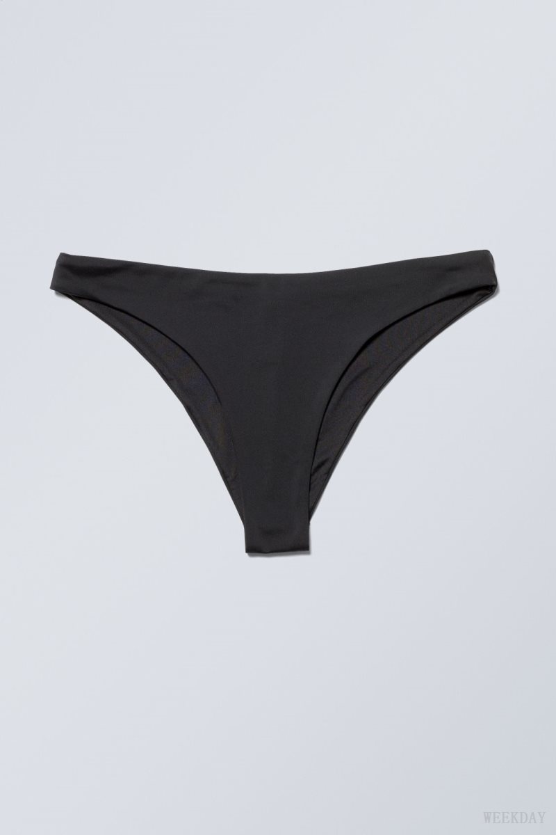 Weekday Brazilian Bikini Bottoms Black | HGYT5391