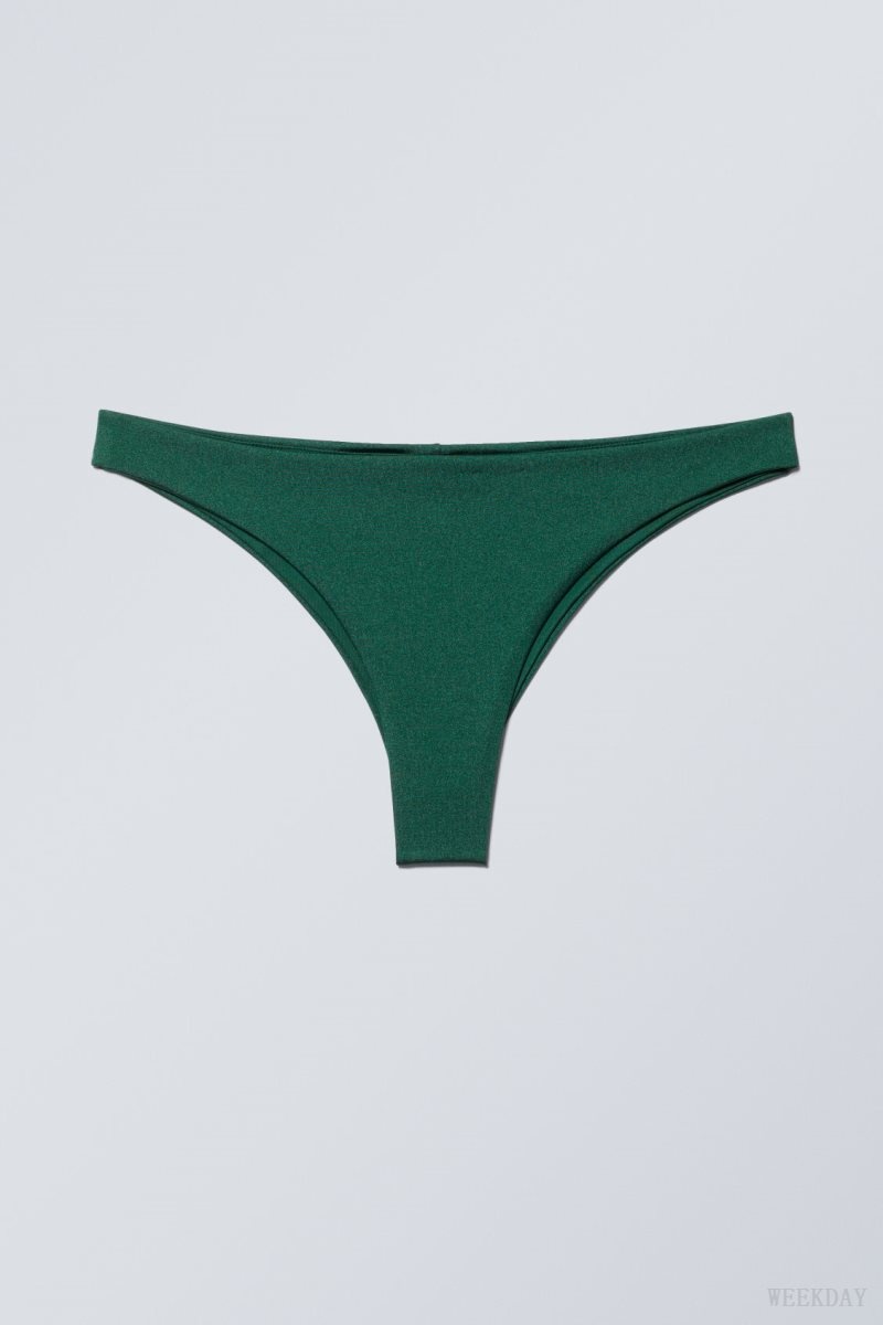 Weekday Brazilian Bikini Bottoms Green | FUGR2990