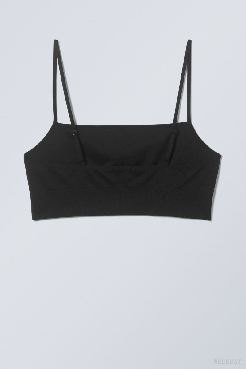 Weekday Cat Soft Bralette Bralette Black | UEMU6690