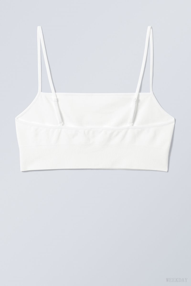 Weekday Cat Soft Bralette Bralette White | IJNY1410