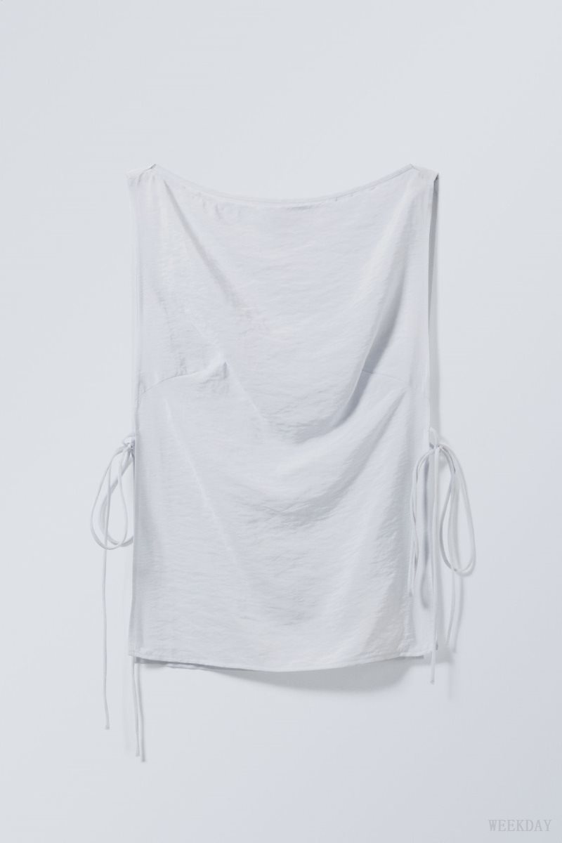 Weekday Cintia Tank Top Light Grey | QXYY4334