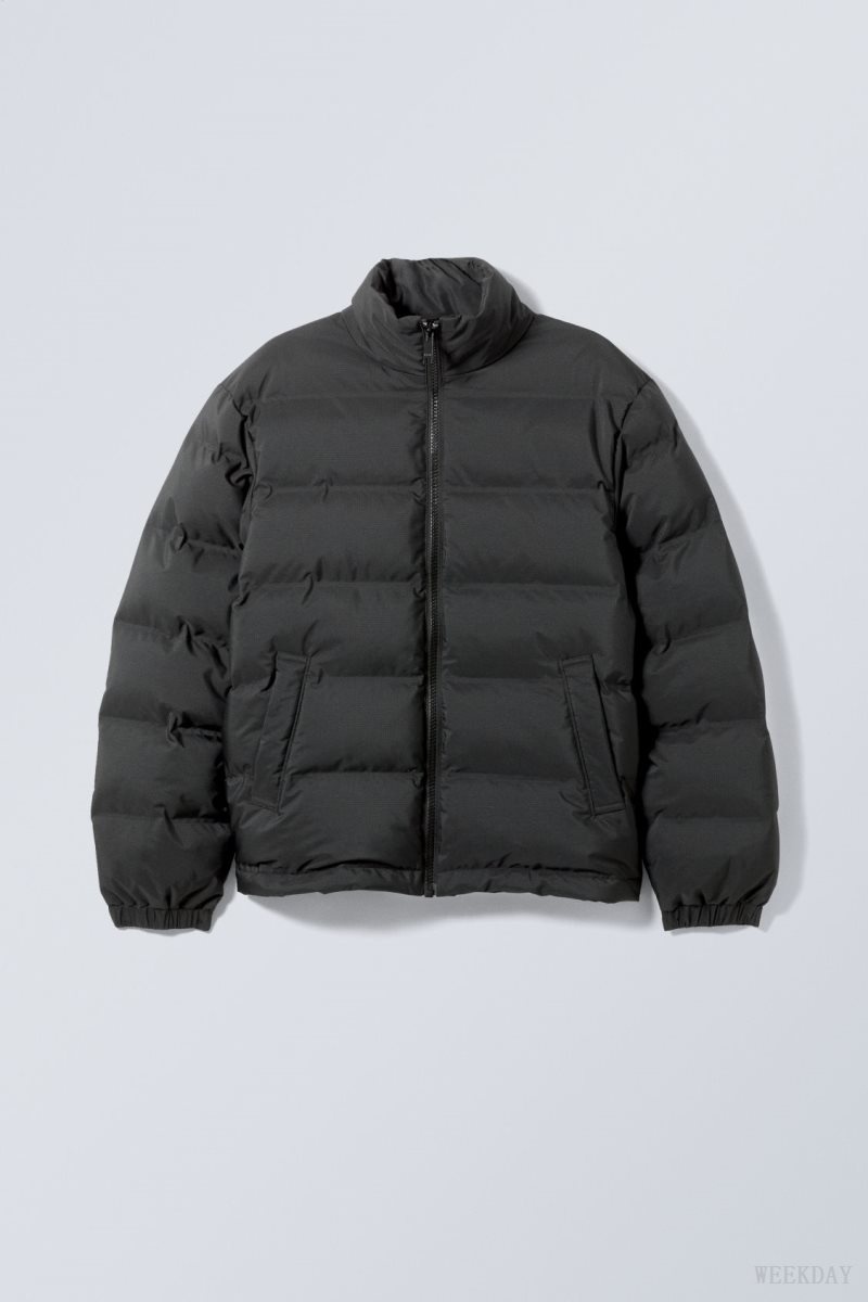 Weekday Cole Puffer Jacket Black | VJTC9099