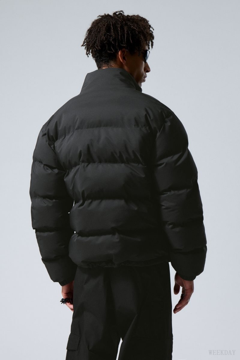 Weekday Cole Puffer Jacket Black | VJTC9099