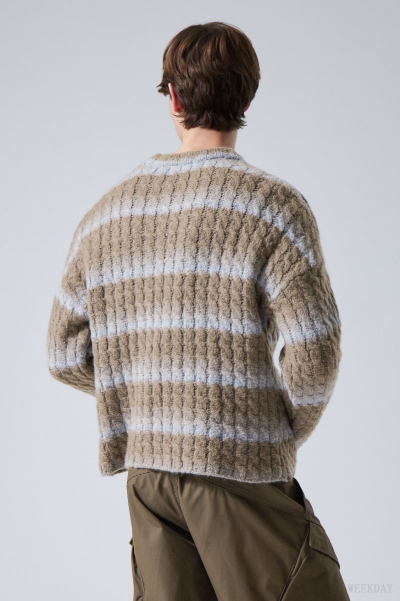 Weekday Connor Wool Blend Sweater Blue | KUMM9995