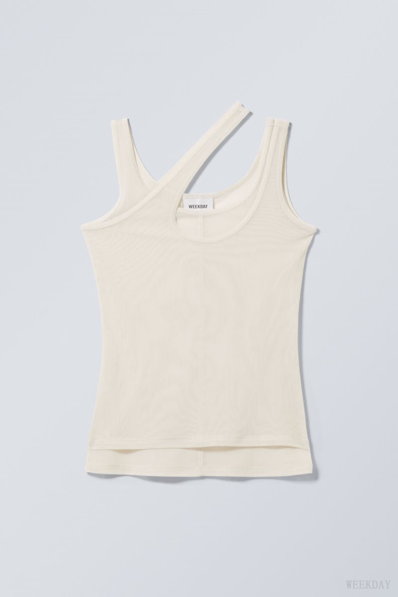 Weekday Double Layer Tank Beige | PMJR9949