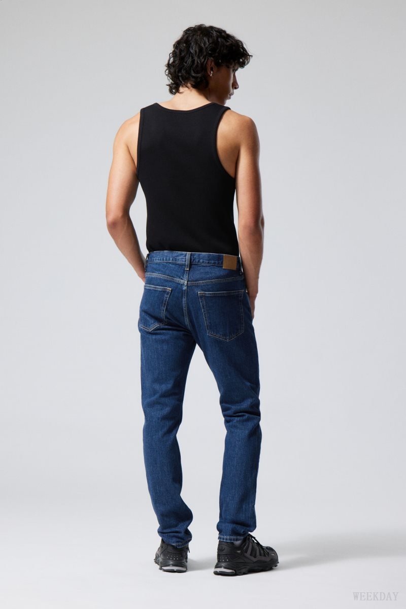 Weekday Easy Regular Straight Jeans Blue | ZNQS8064