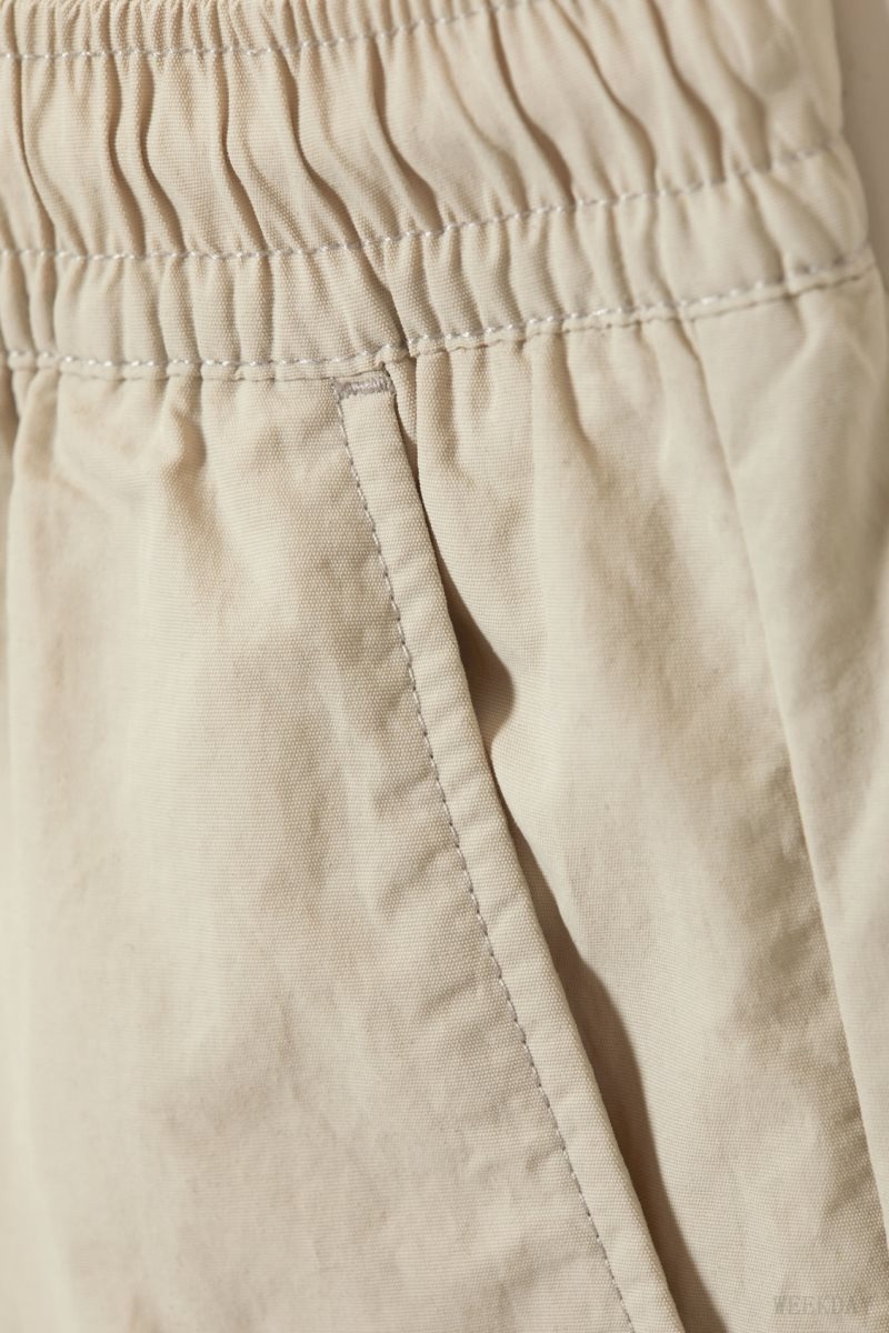 Weekday Ed Contrast Swim Shorts Beige | DPBK3404