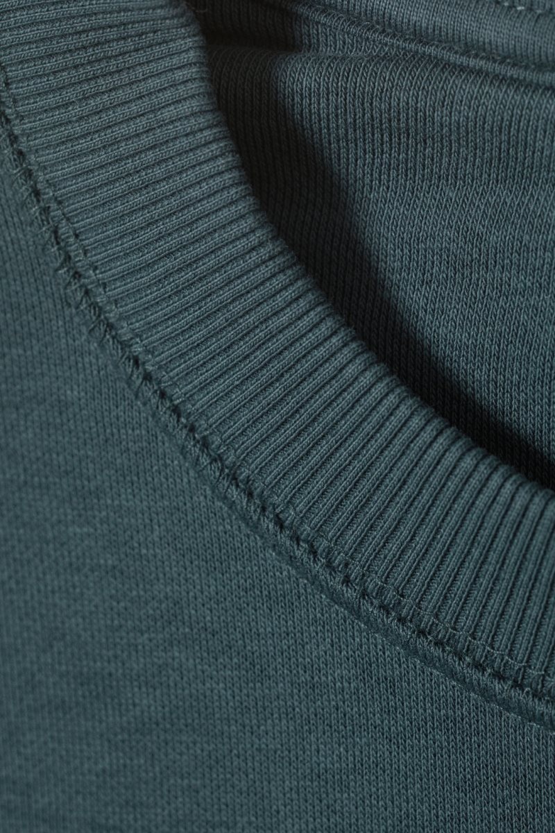 Weekday Essence Standard Sweatshirt Dark Turquoise | EHDZ3724