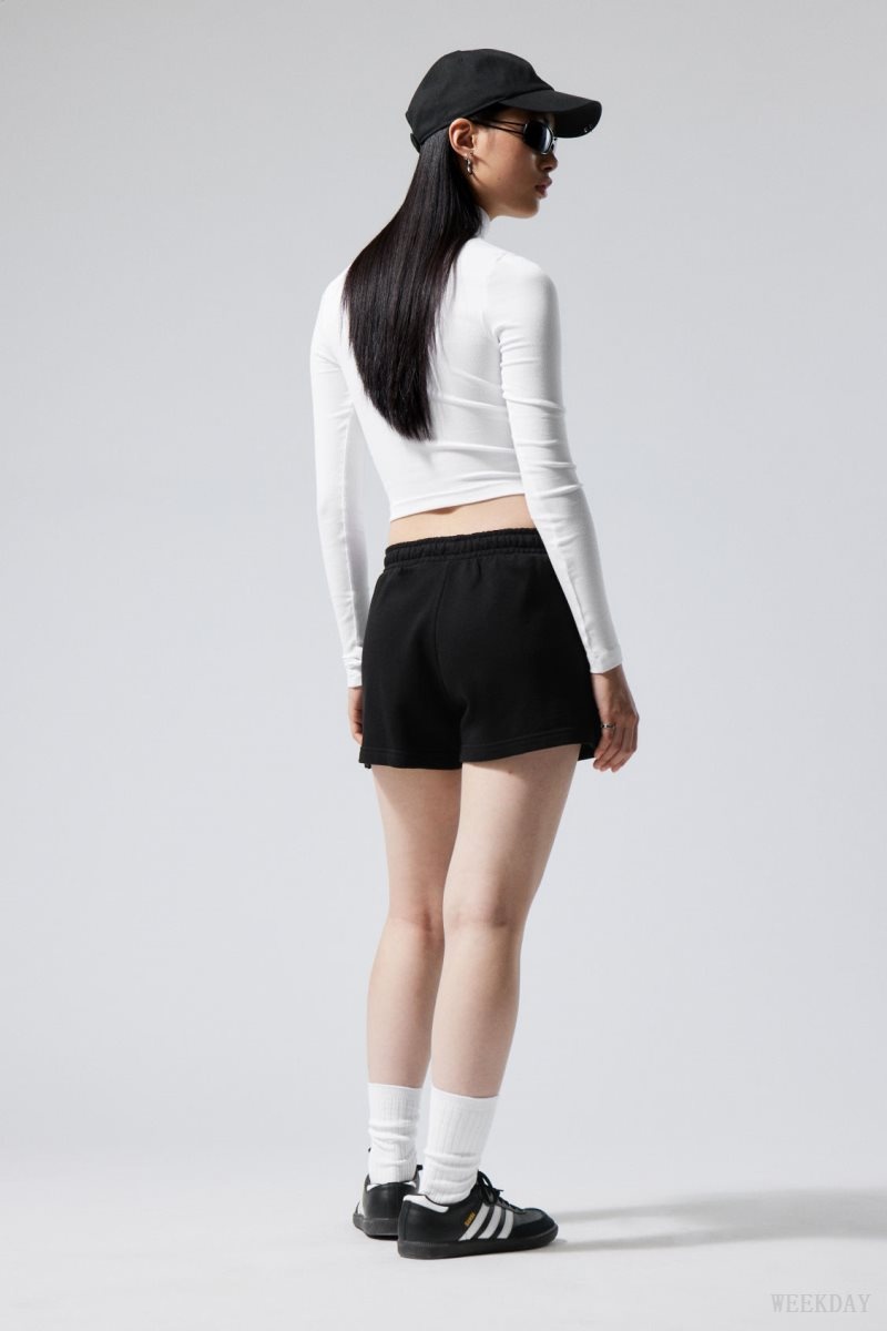 Weekday Essence Standard Sweatshorts Black | MNKN4308