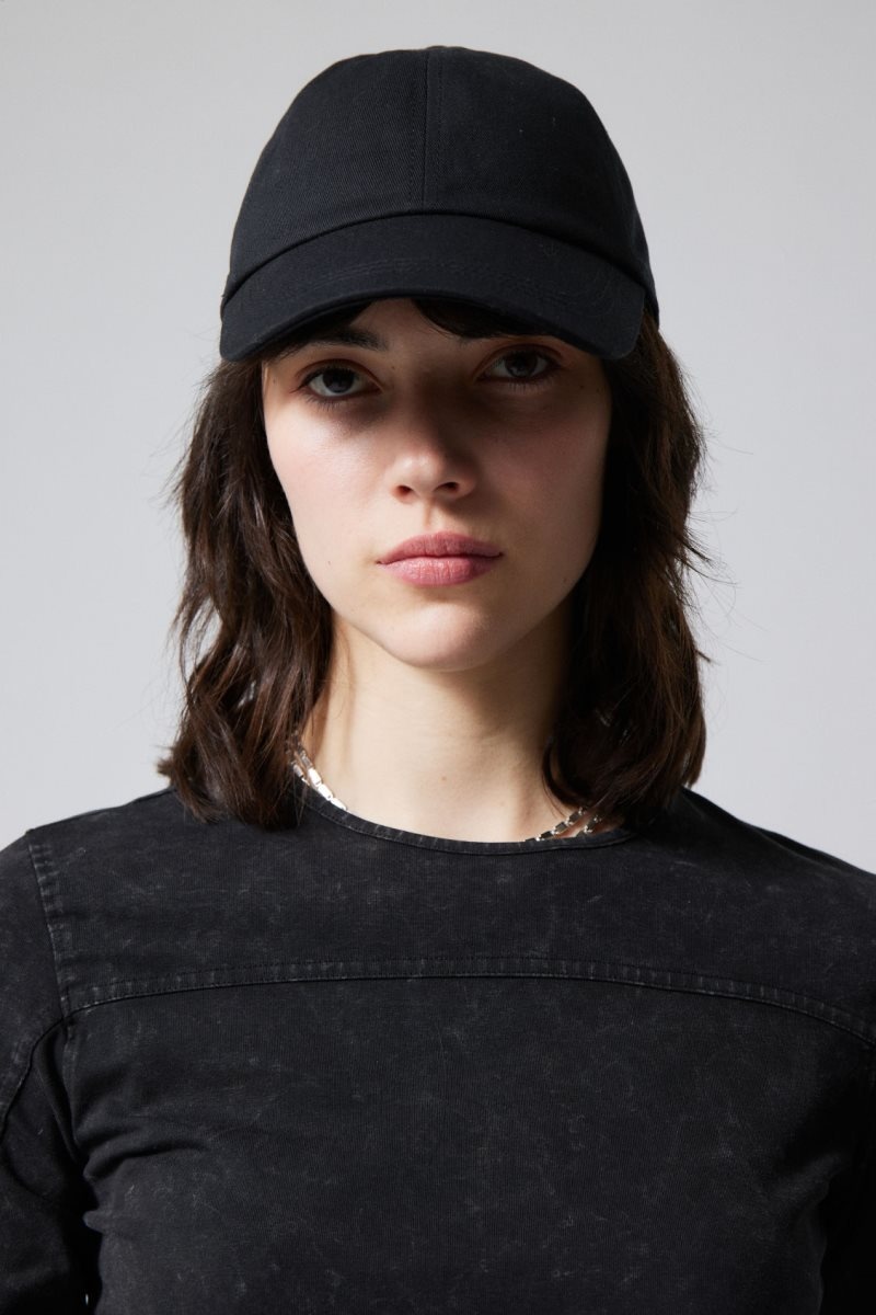 Weekday Essential Cotton Cap Black | GNLN3634