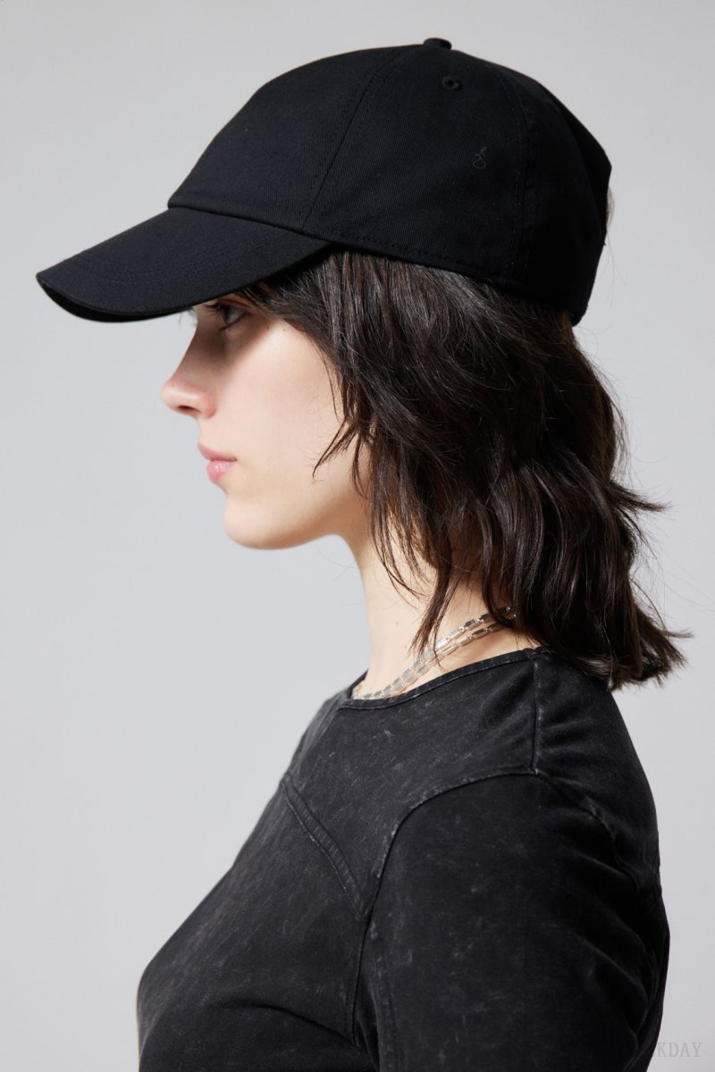 Weekday Essential Cotton Cap Black | GNLN3634