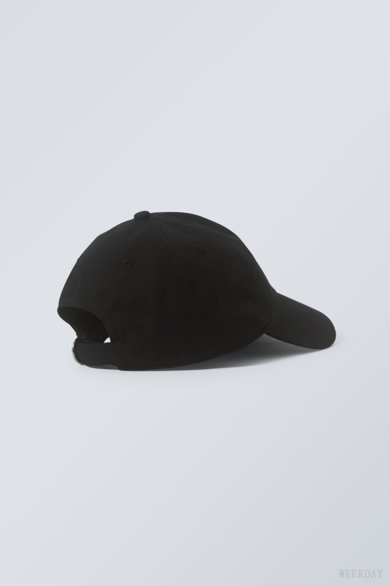 Weekday Essential Cotton Cap Black | QDAK5622