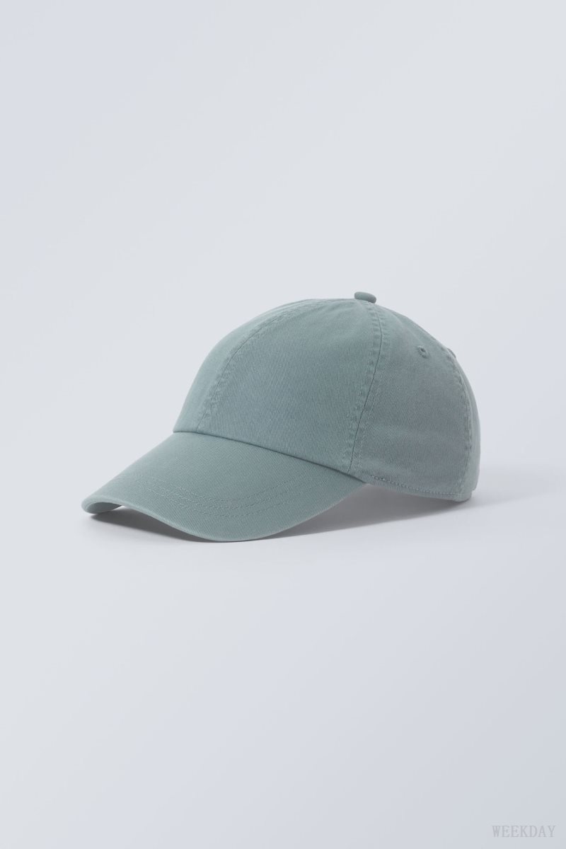 Weekday Essential Washed Cap Blue | COLL9115