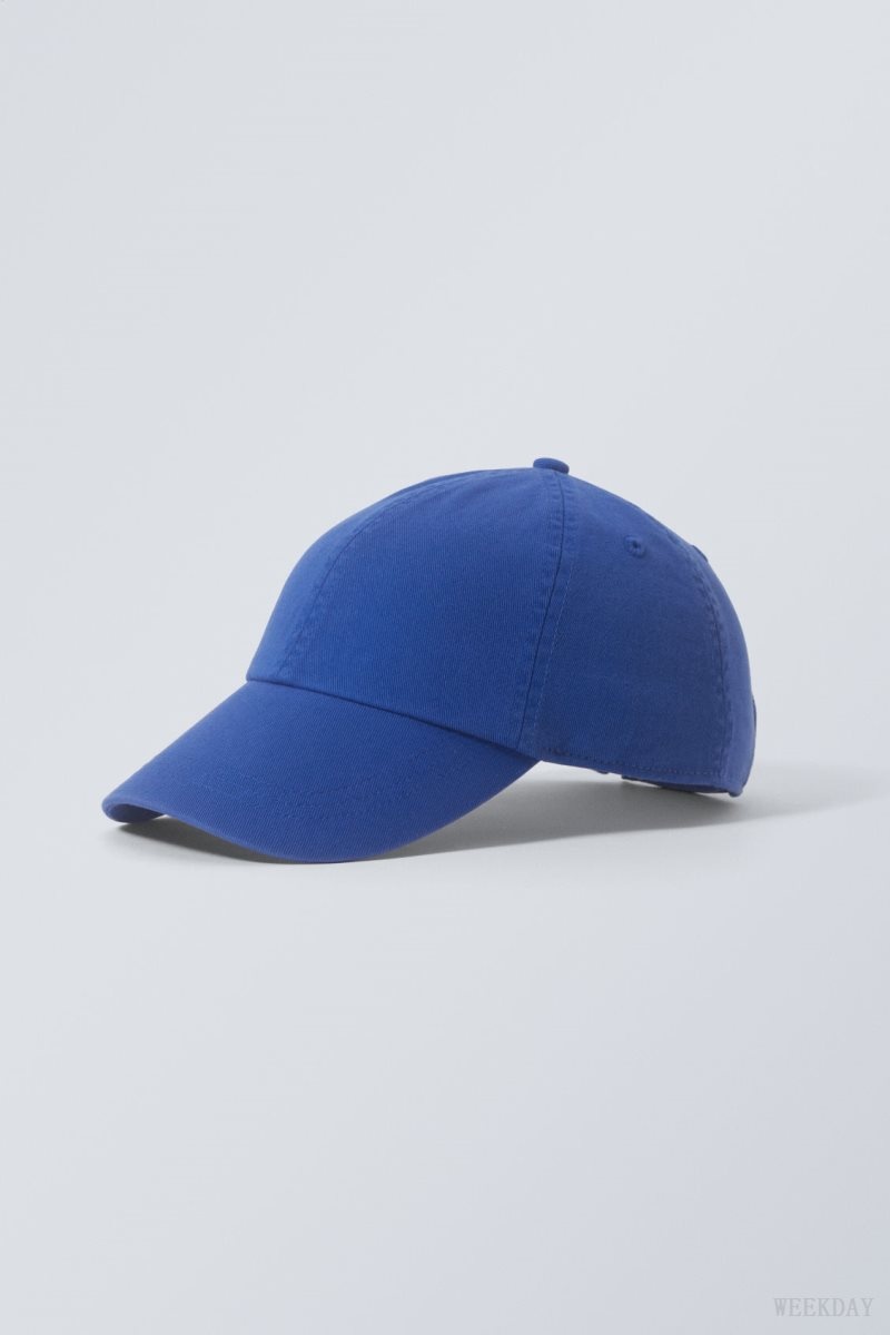 Weekday Essential Washed Cap Deep Blue | XFJU7263