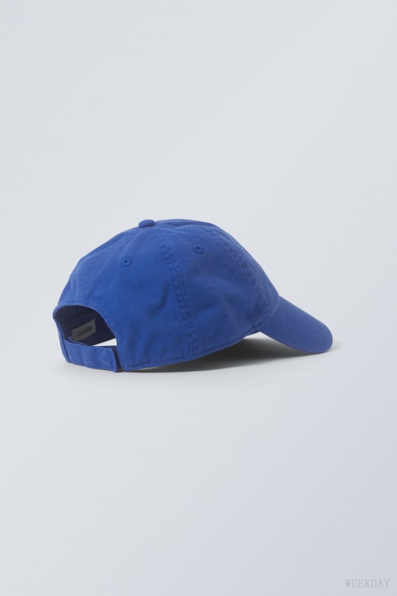 Weekday Essential Washed Cap Deep Blue | VBAG6748