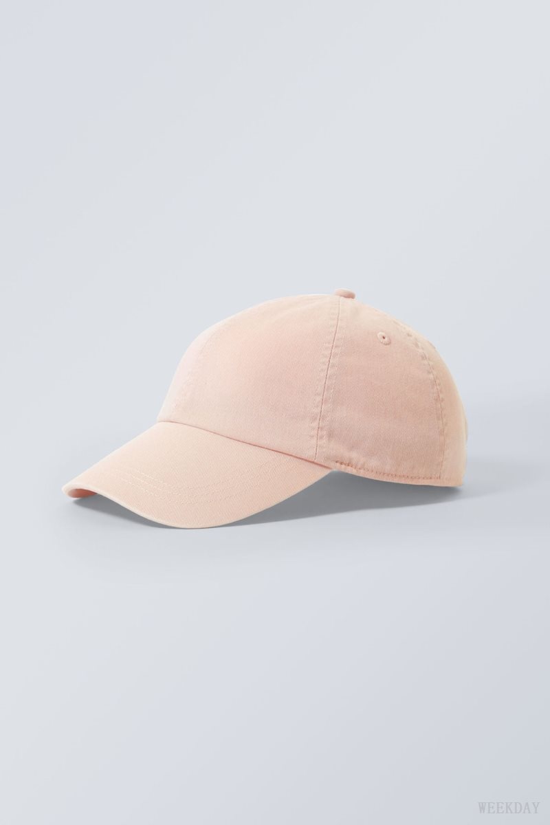 Weekday Essential Washed Cap Pink | SQXG8380