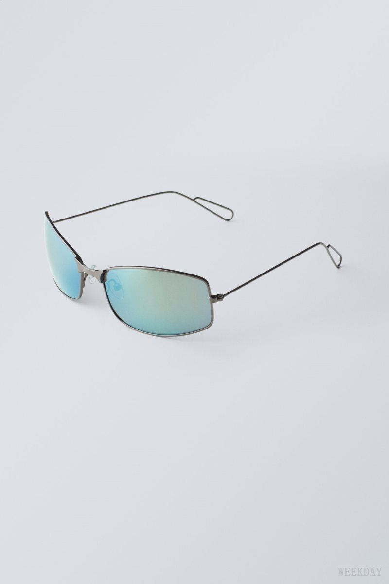 Weekday Flash Sunglasses Green | LYIU5579