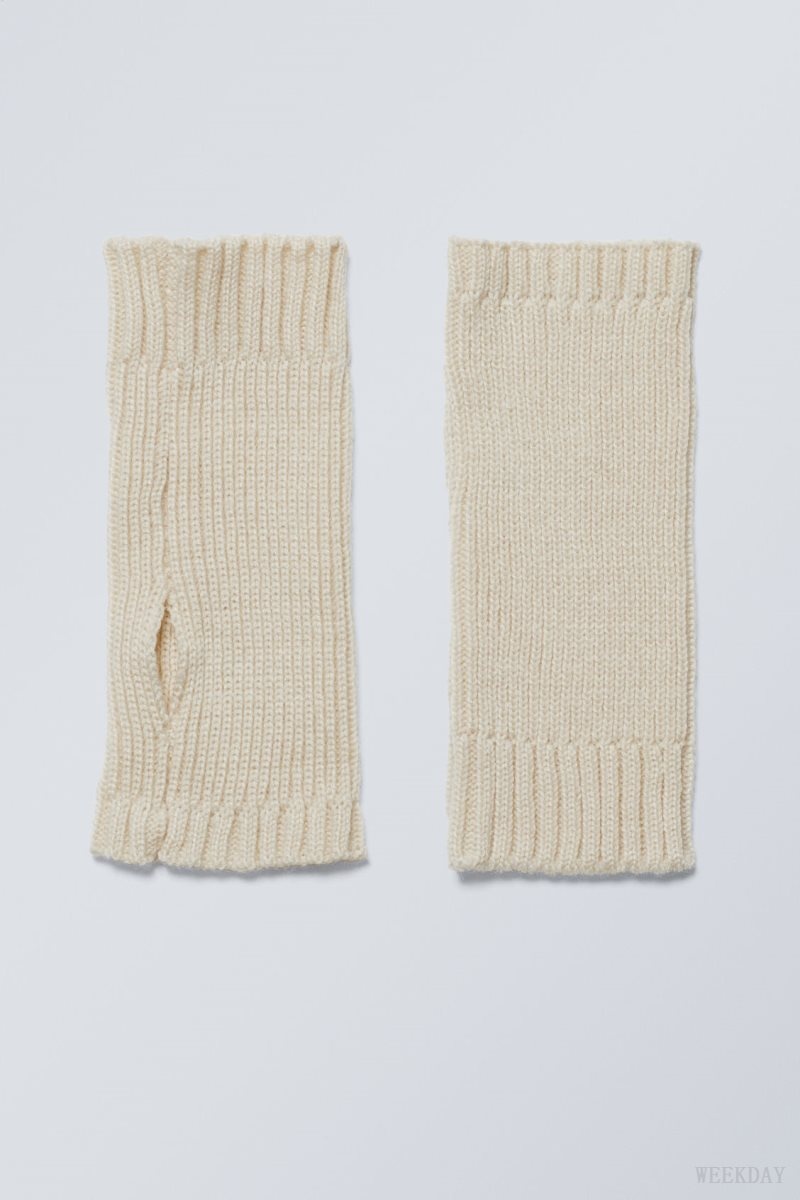 Weekday Hanna Wrist Warmer Beige | BGHA3235