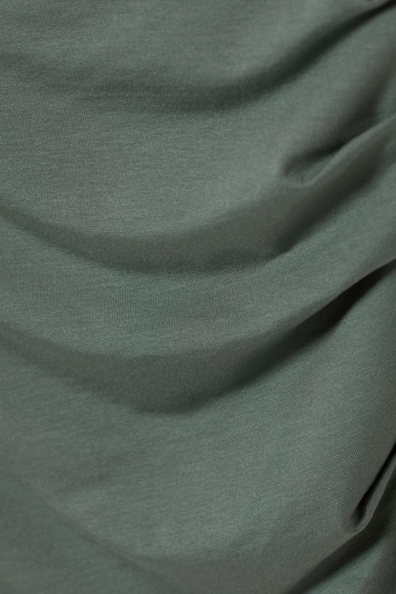 Weekday Hera Drape Top Grey | STLV6972