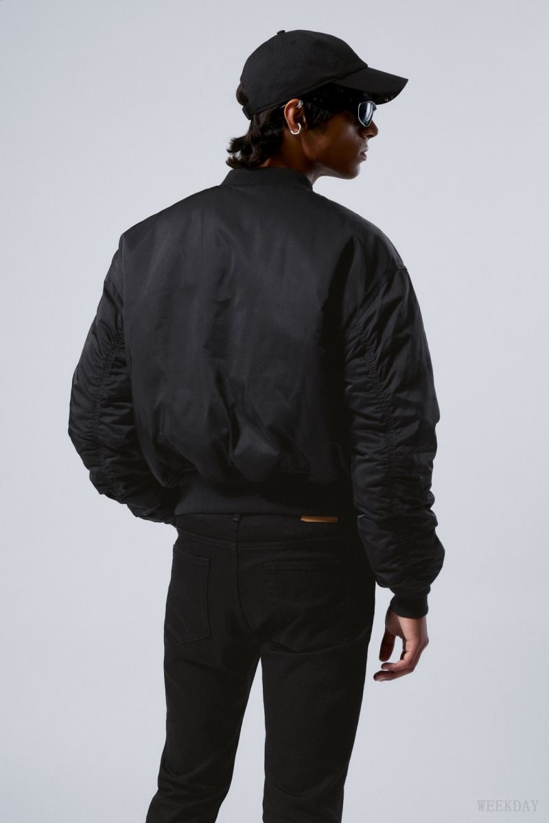 Weekday Jon Bomber Jacket Black | OIFY6613